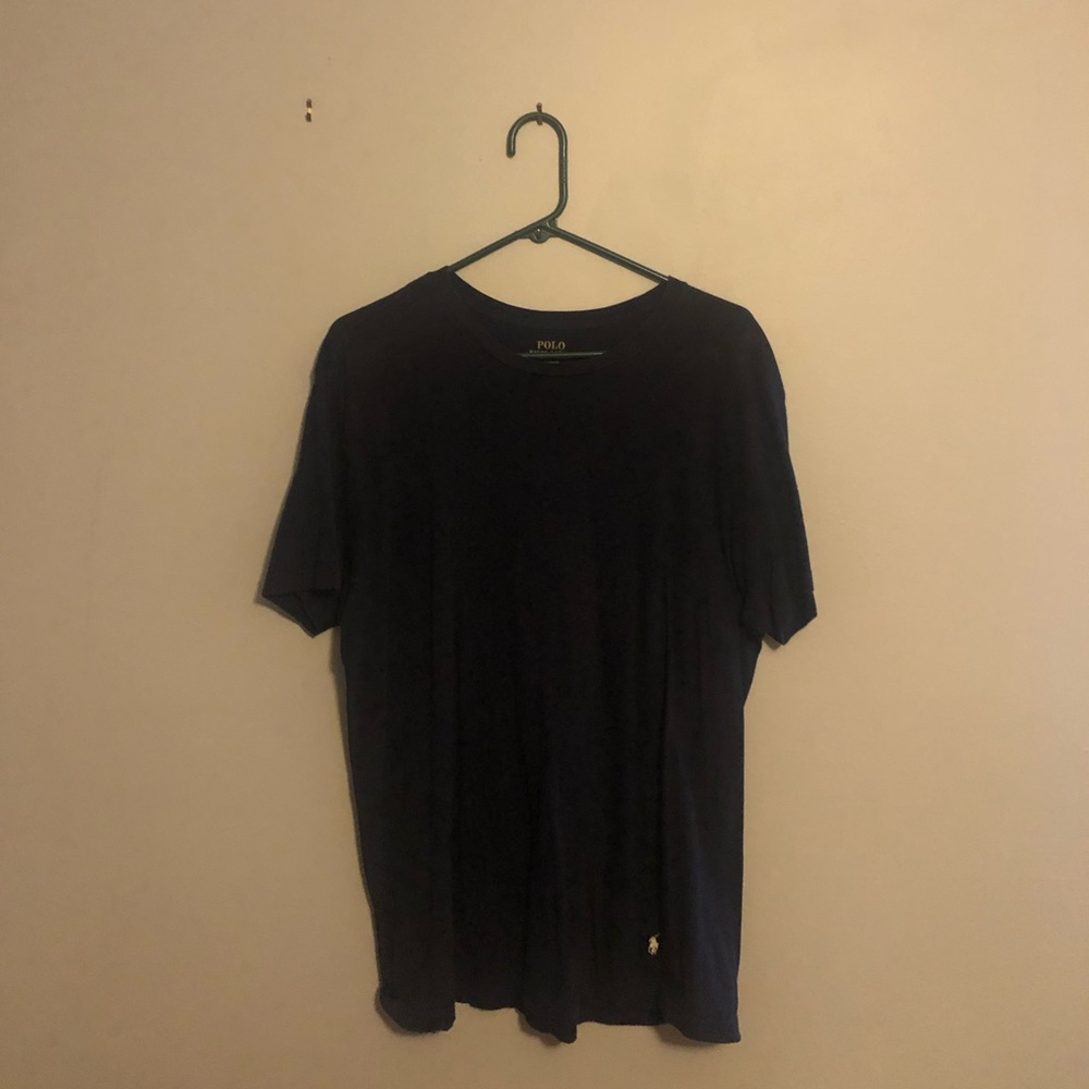men’s large blue polo t shirt